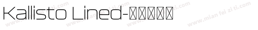 Kallisto Lined字体转换